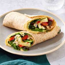 wrap vegetariano con vegetales frescos
